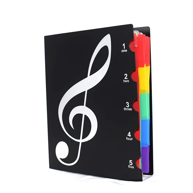 Dossier De Fichiers Musicaux, 6 Feuilles, Papeterie De Bureau Et D'école,  Cadeau, Notation Musicale, Support À Trombone, Piano, Partition, Livre,  Document - Fichier Dossier - AliExpress