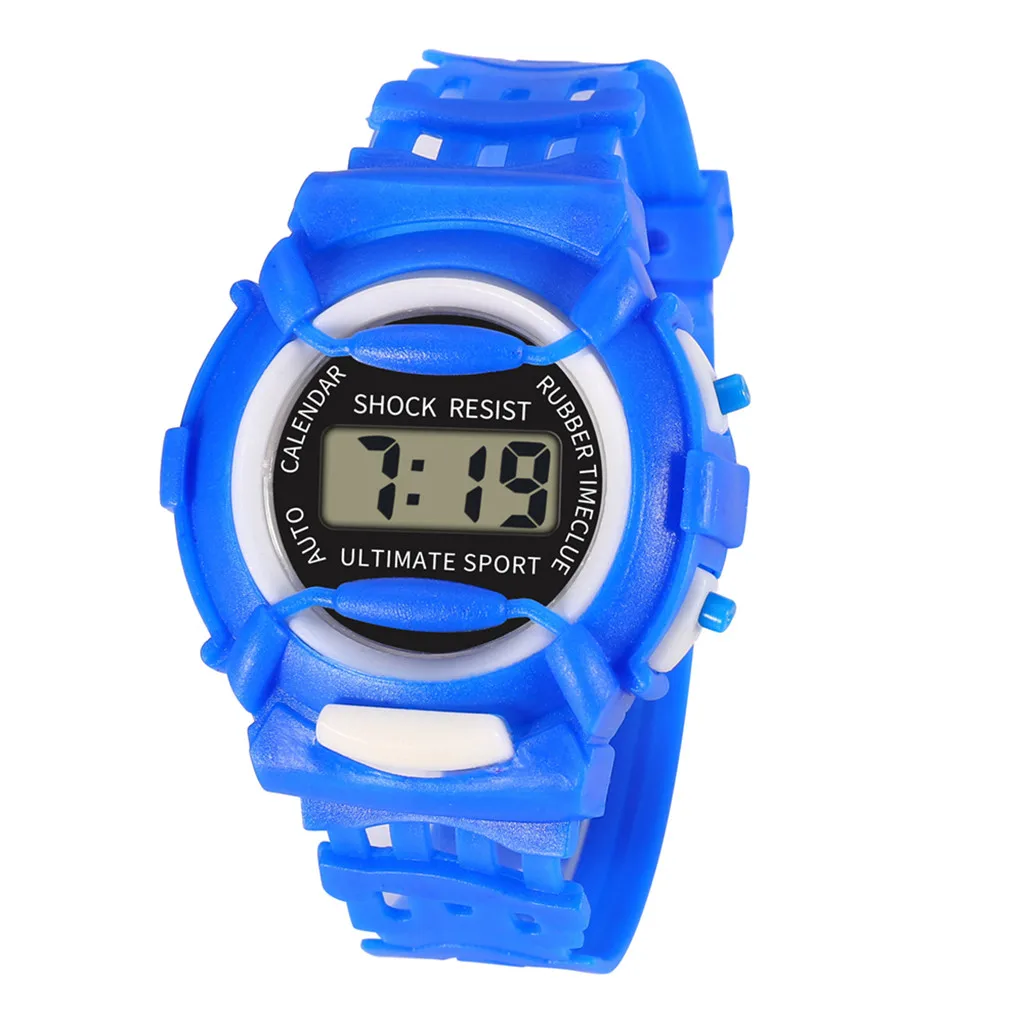 Новые модные роскошные детские аналоговые цифровые спортивные светодиодный Электронные Водонепроницаемые наручные часы для девочек новые часы для детей#920
