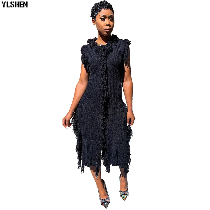 African Dresses For Women African Clothes Africa Dress Kint Tassel Dashiki Ladies Clothing Ankara Plus Size Robe African Dress 05