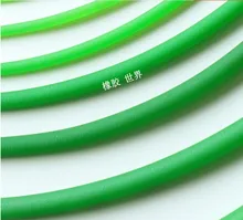 

2 meter Polyurethane belt PU round belt with green belt meltable cord