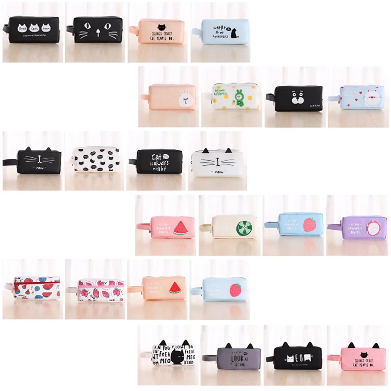 Мультяшный чехол карандаш для школы Kawaii классный сумка девочек и мальчиков