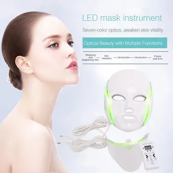 

Led Mask Beauty Instrument Beauty Skin Mask Instrument Seven Color Photon Skin Rejuvenation Instrument Household Spectrometer