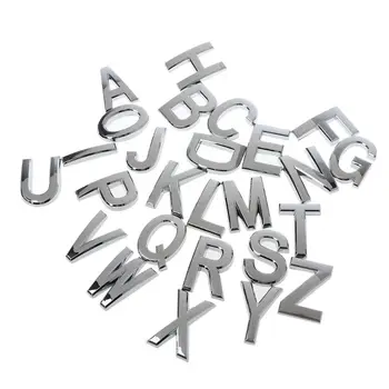 

26Pc A-Z Letter ABS Adhesive DIY Door English Letters Customized Address Sign 35ED