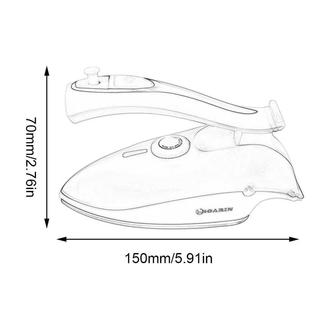 Портативный компактный размер складная ручка электрический паровой утюг опорная плита паровой утюг ручной домашний Путешествия Использование