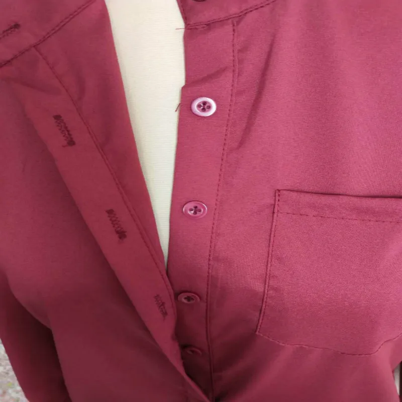 Женское длинное платье рубашка повседневное Однотонное Платье макси с длинным