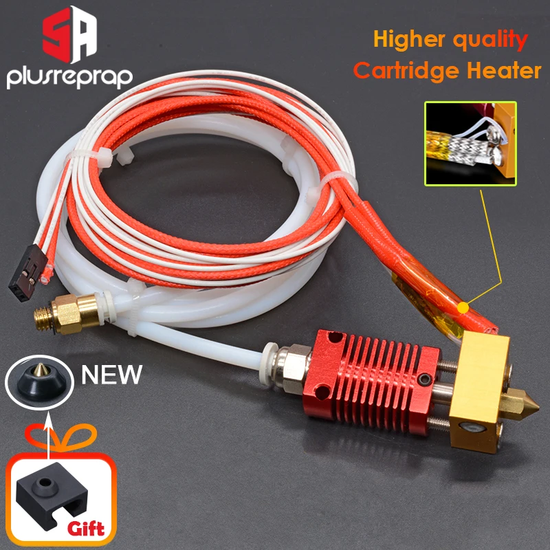 Ender-3/CR10/CR10S 1.75mm J-head Hotend kit Aluminum Heat Block with Heater Thermistor For 3D Printer  With 0.4mm Nozzle Part 3d printed brushless motor