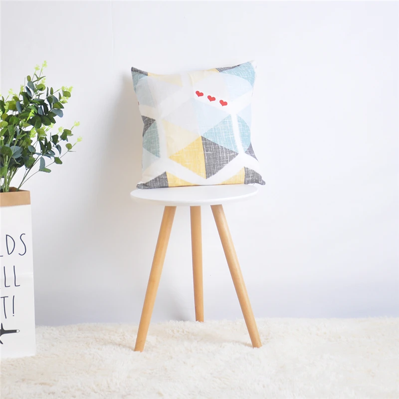 2 PCS Throw Pillow Cases Printed Cushion Covers Elastic 45*45cm Matching Sofa Cover and Chair Cover - Цвет: XY