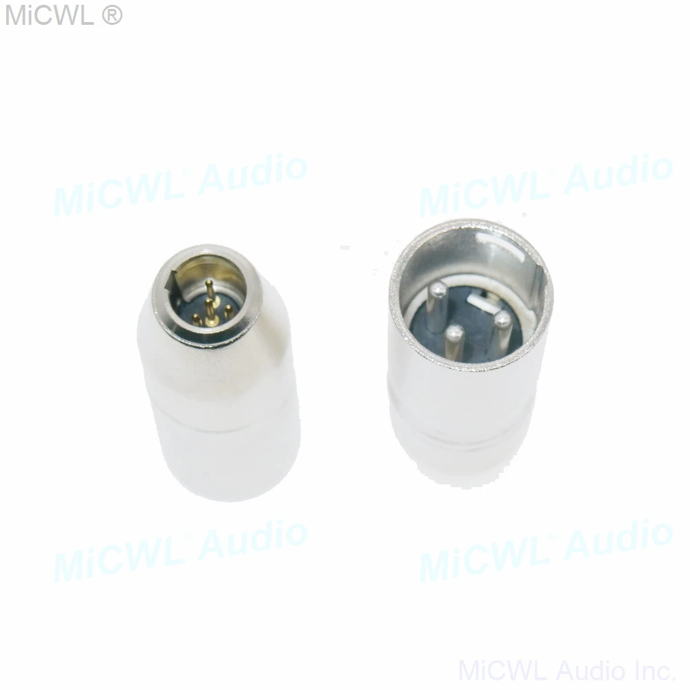 Металлический TA4F 4Pin мужской Shure микрофон для XLR 3Pin Мужской адаптер конвертер