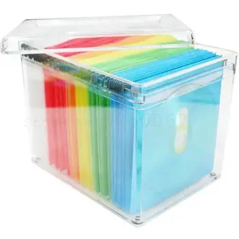 

256 Creative Cd Box Transparent Dvd Box Large Capacity Cd Storage Shelf 120 Disk Receiving Box With Inner Page