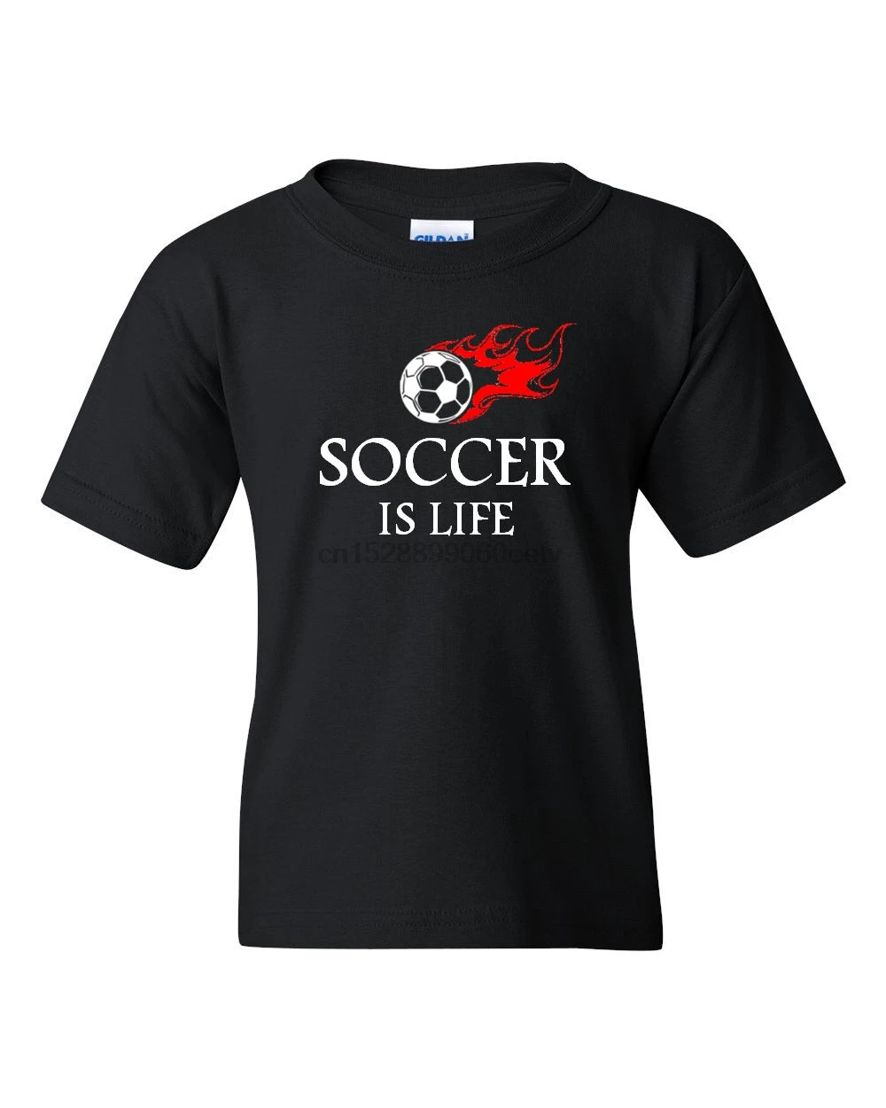 Футболка с надписью Soccer Is Life Молодежная подарок на день рождения |