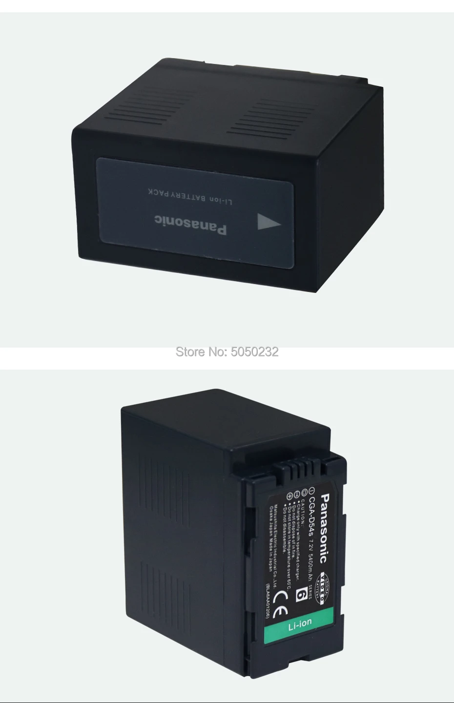 1 шт. Panasonic Камера Батарея 7,2 v 5400 мА/ч, CGA-D54S AG-DVC15 NVDA1B NV-DA1B NV-DS12B+ Panasonic VSK0581 зарядное устройство