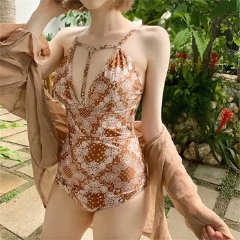 

Sexy Swimming Suit For Women Swimsuit Closed Female Separate Woman One Piece Monokini Push Up 2019 New Korea Size At Polyester
