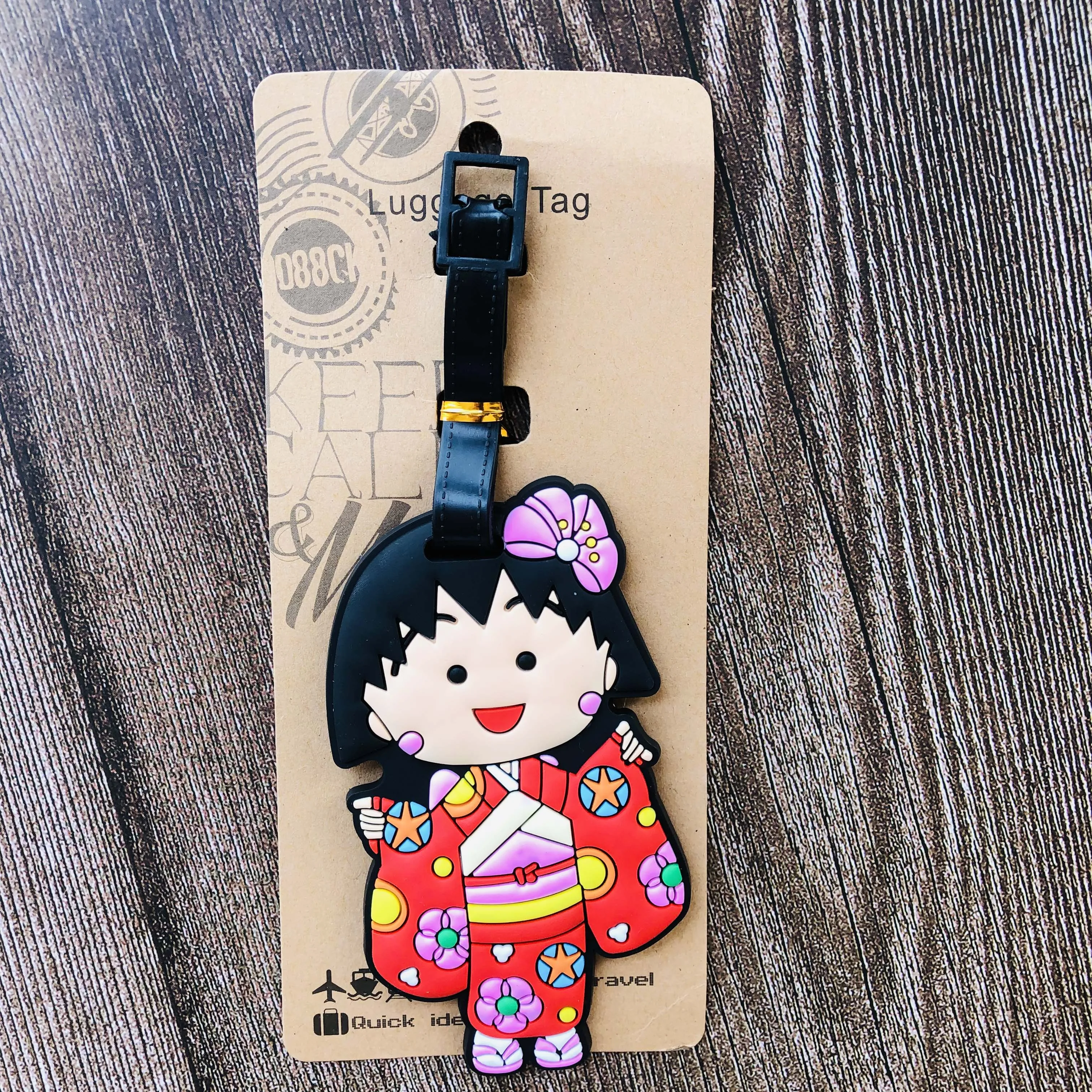IVYYE Chi-bi Maruko стиль аниме аксессуары для путешествий багажная бирка на чемодан ID портативный держатель тегов ярлыки для багажа подарки Новинка