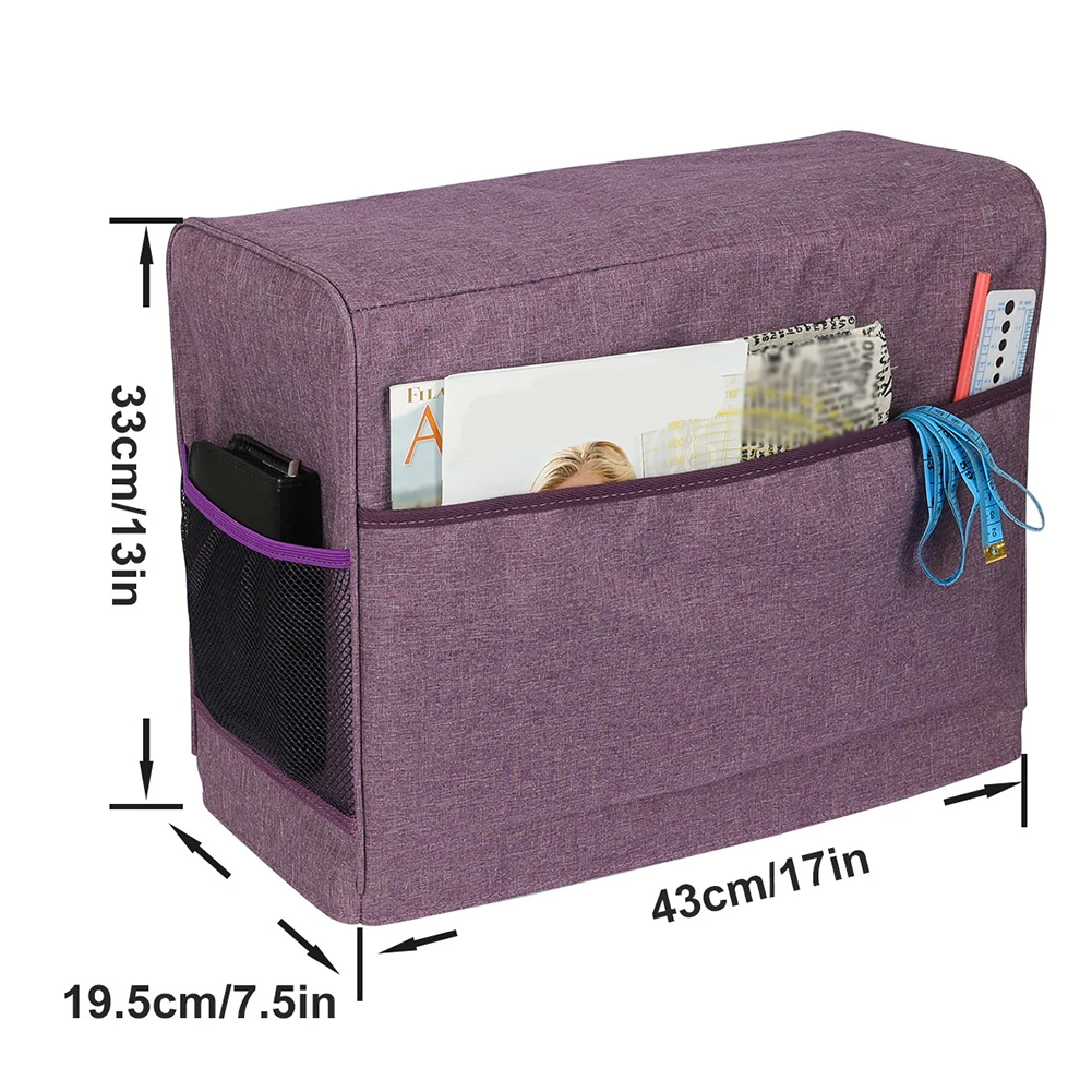 With Pockets Quilted Accessories Solid Protective Furniture Home Dust Cover Sewing Machine Sun Shade Oxford Cloth Universal