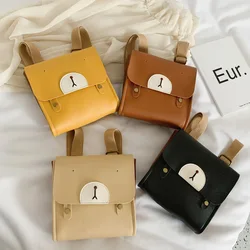 Sac à dos en cuir PU pour enfant en bas âge, mignon, motif d'ours, tendance, Mini, pour l'école maternelle, pour bébé 