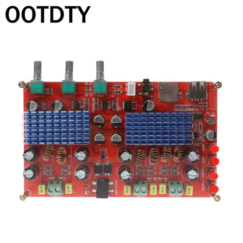 2x60 Вт+ 100 Вт TDA3116 Bluetooth 2,1 канальный цифровой аудио усилитель плата для U диска TF карты декодирования поставки