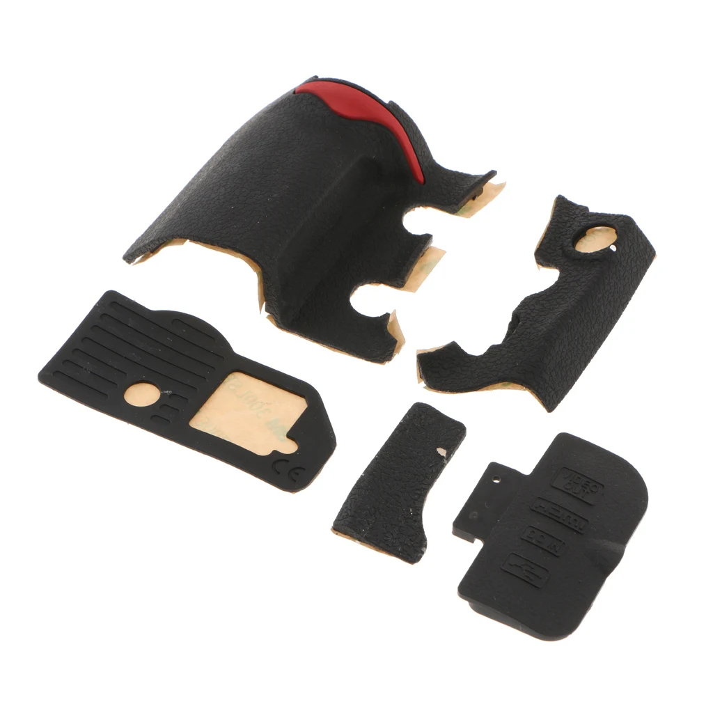 

5 Pieces Of Grip USB Rubber Unit For Nikon D700 Digital Camera Body Front Rear Side Cover + Adhesive Tape