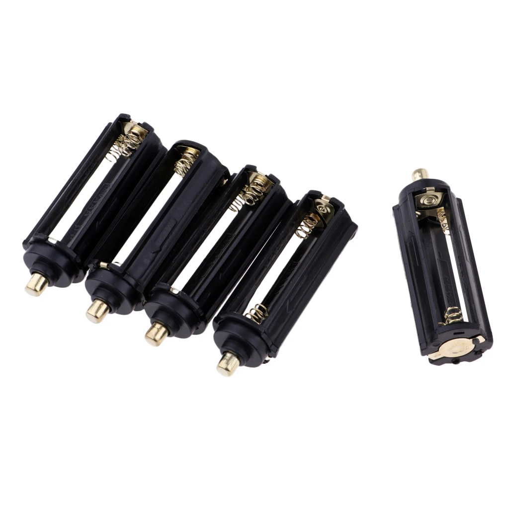5pcs AAA Spring Battery Holder Case Box For Flashlight Torch Lamp Lights