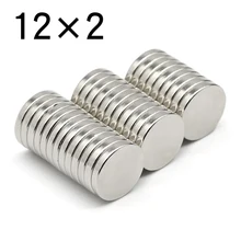 10/20/50/100 Pcs 12x2 Round NdFeB Neodymium Magnet N35 Super Powerful Small imanes Permanent Magnetic Disc