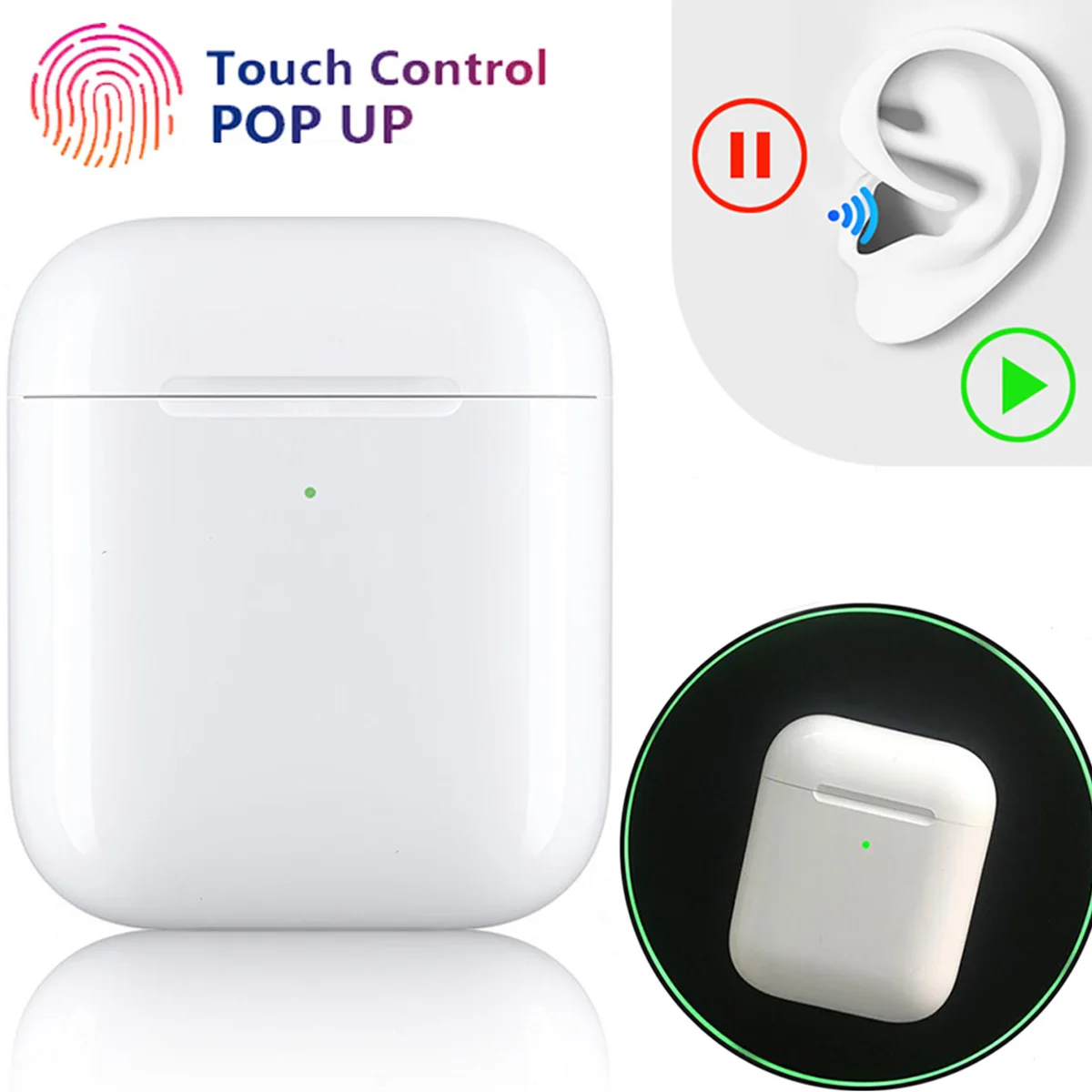 I10000 Tws Bluetooth наушники в ухо обнаружения сенсор Спортивная беспроводная гарнитура 1:1 Реплика с Smart Senser не I20000 I9000 I500