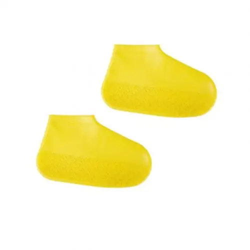 Yellow S 1 пара силиконовые водонепроницаемые бахилы прочные уличные непромокаемые походные противоскользящие бахилы для обуви дождевик аксессуары для дома - Цвет: Yellow S