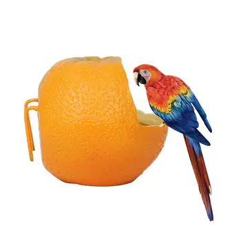 

Pet Birds Feeder Orange Shaped Pet Feeders Food Container Parrot Birds Hamsters Hanging Feeder For Cage