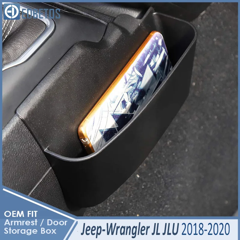 Gear Shifter Storage Box Console Side Phone Card Holder Manual Tray For Jeep Wrangler JL For Gladiator JT