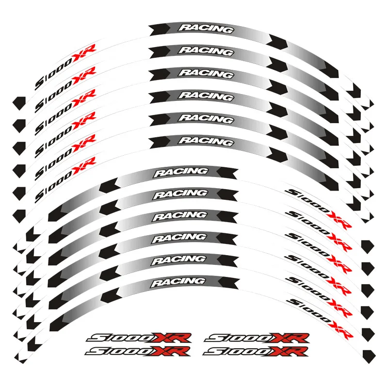 

12 шт., светоотражающие наклейки на колеса для Мотоцикла BMW S1000XR s1000 xr