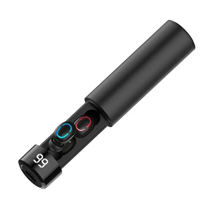 Bluetooth беспроводная гарнитура Мини наушники светодиодный 32 дисплей V5.0+ EDR 50 мАч около 10 м зарядная коробка да