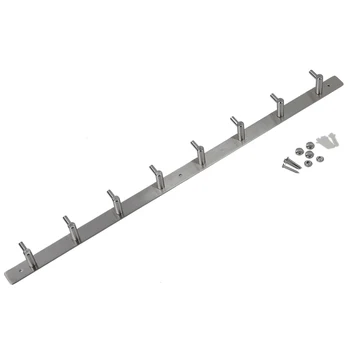 

8 Hooks Coat Robe Hat Clothes Wall Hanger Rack Holder Stainless