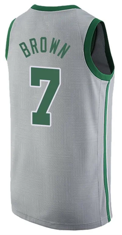 11 Kyrie Irvingly The City jersey 0 Jayson Tatum JERSEY 20 Gordon hayard 7 Jaylen коричневые майки - Цвет: 2018 THE CITY