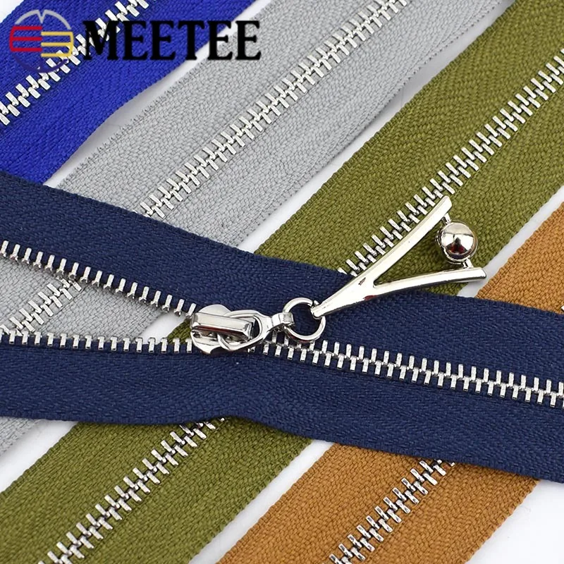 Meetee 2 шт. 3# металлические застежки-молнии для сумок кошелек обувь пальто пошив одежды «сделай сам» на молнии аксессуар молнии с закрытым концом 20/30 см с открытым концом 40/50/60/70 см