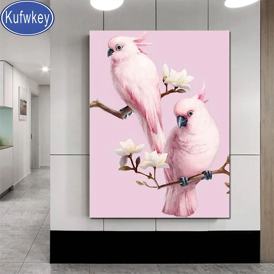 Love parrot birds Алмазная картина полная квадратная дрель 5d алмазная вышивка