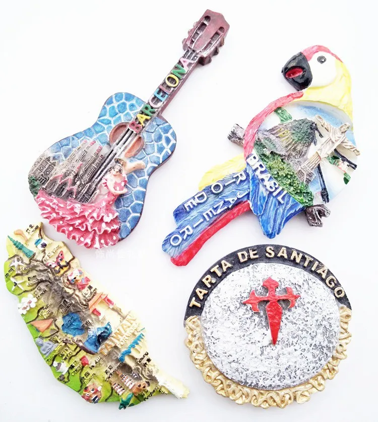 Туристический пейзаж трехмерные сувениры Бразилия Тайвань Испания Чили