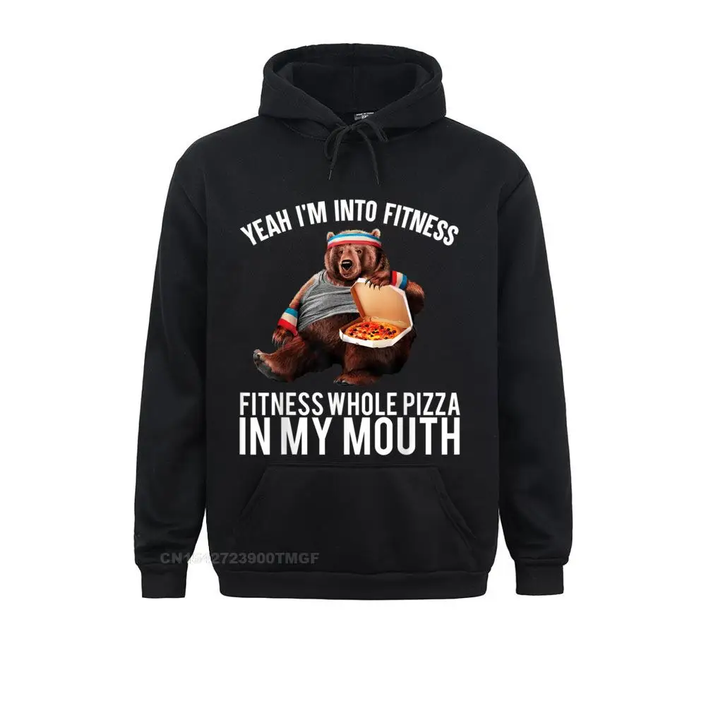 

Fitness Whole Pizza In My Mouth Funny Bear Oversized Hoodie Summer Hoodies Summer Sportswears High Quality Sweatshirts