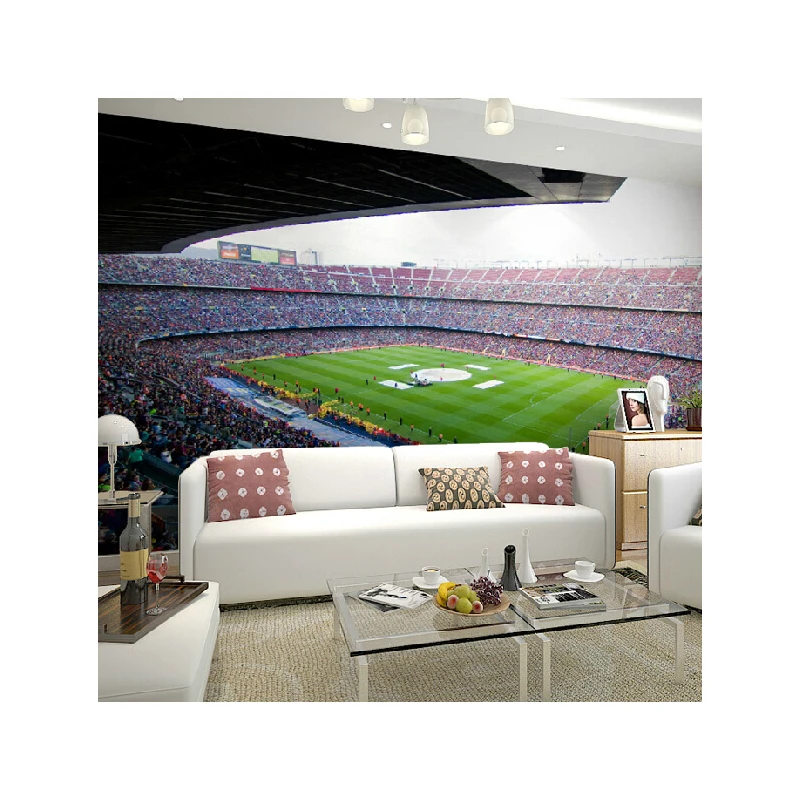 Bacaz Barcelona Football Stadium Sport 3d Wall Murals Wallpaper For Wall Living Room 3d Photo Mural Soccer 3d Wall Mural Sticker Wallpaper For Walls 3d 3d Wallpaperwallpaper For Walls Aliexpress