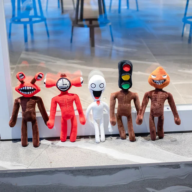 40CMHorror Game Siren Man Cartoon Game Role-playing Peluches Plush Stuffed Toy Doll Pillow Hand Puppet Children Soothing Toy Gif 3