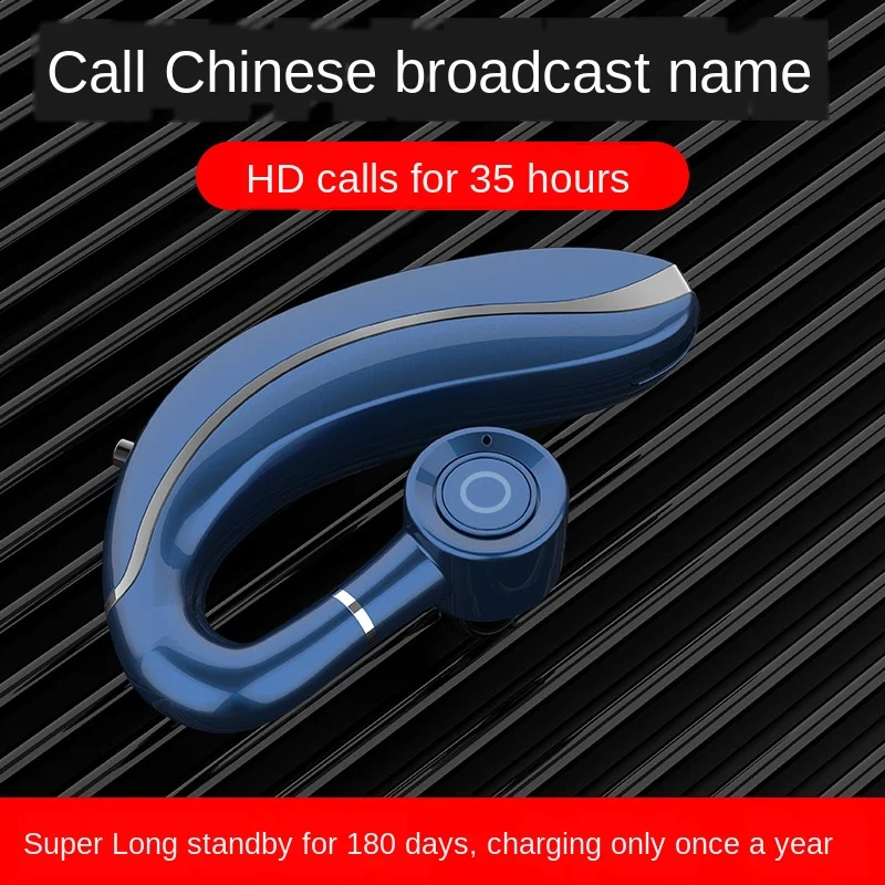 Bluetooth Headset with Microphone Long Standby Earhook 5 0 Wireless Bluetooth Headset Suitable for Android Apple