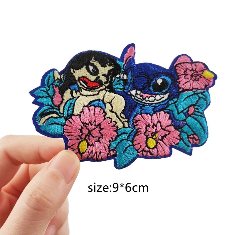 Lilo & Stitch Embroidery Patches Children For Clothing DIY Iron On Stitch Patch Garment stickers embroidery cloth stickers