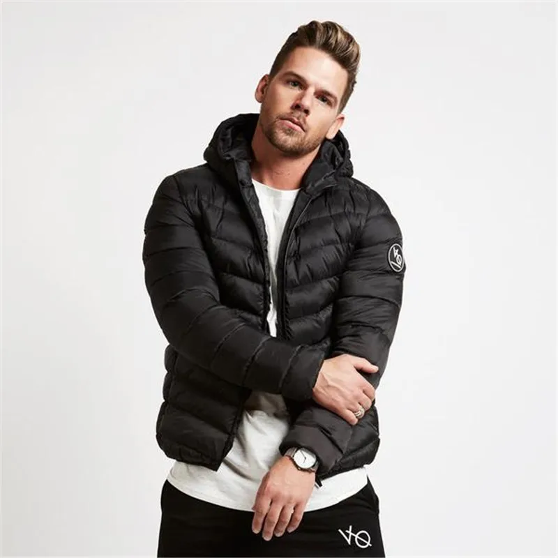 Мужская модная новинка, хлопковое пальто, куртка для бодибилдинга, тренировок, фитнеса, хлопковая куртка, топы, зимняя мужская куртка