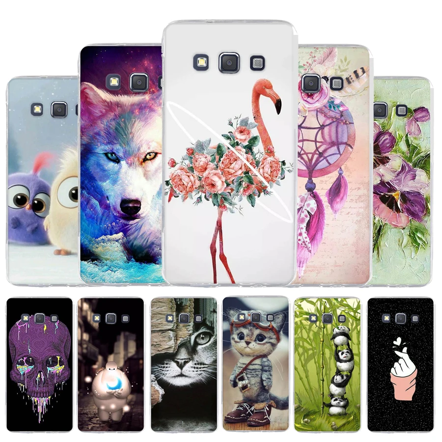 For Funda Samsung Galaxy A7 2018 A750 Case Silicone unicorn Cat Cover J1 2016 J5 2017 A3 Bag | Мобильные телефоны и