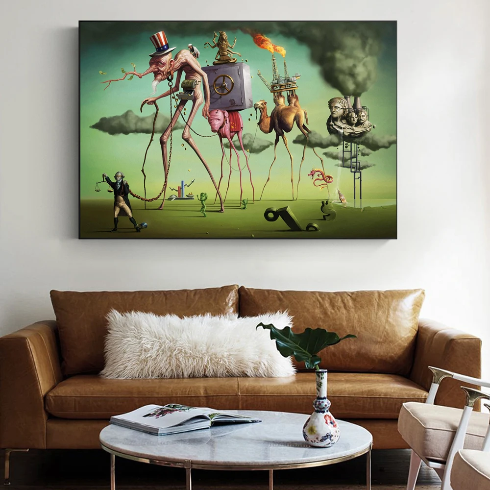 "Американская мечта" от Salvador Dali стены Художественные полотна картины известное произведение искусства репродукции настенные картины для гостиной