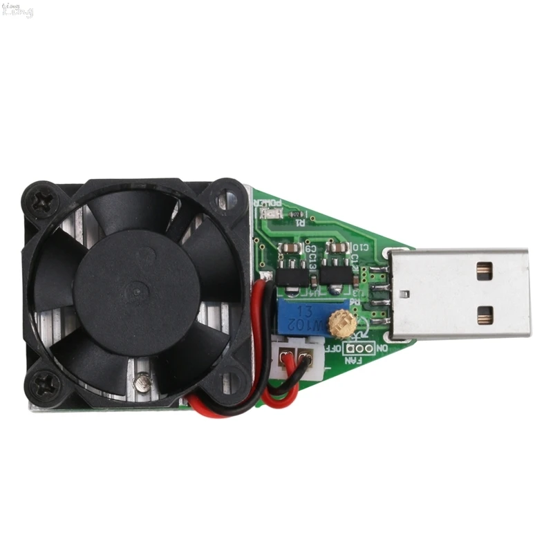 

DC 3.7~13V USB 15W Adjustable Constant Current Electronic Load Discharger l29k