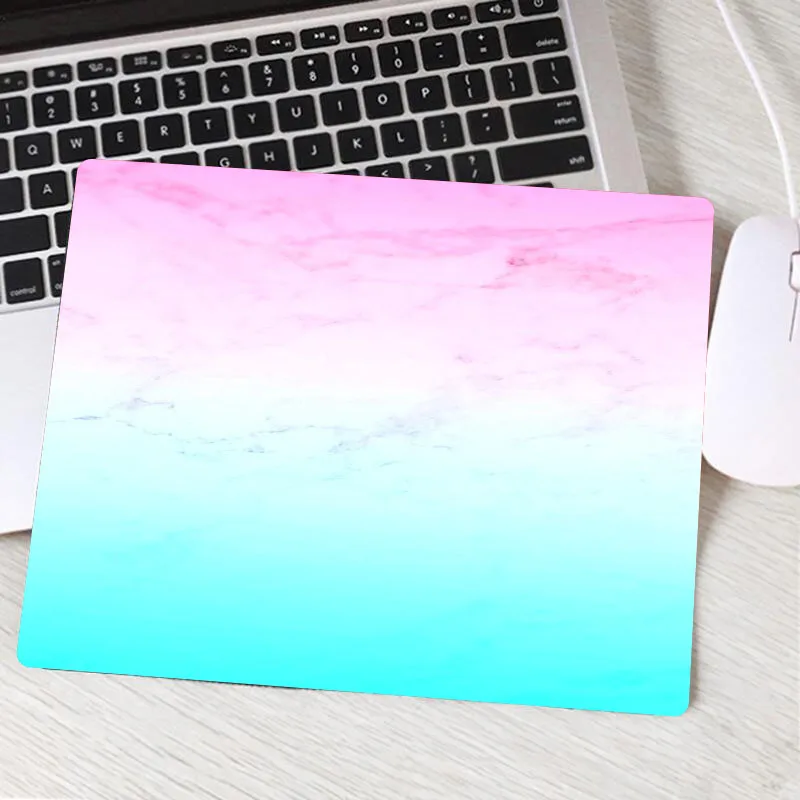 XGZ Rose Gold White Pink Marble Texture Print Design High Speed Promotion Mousepad Rubber PC Computer Gaming Keyboard Mouse Pad