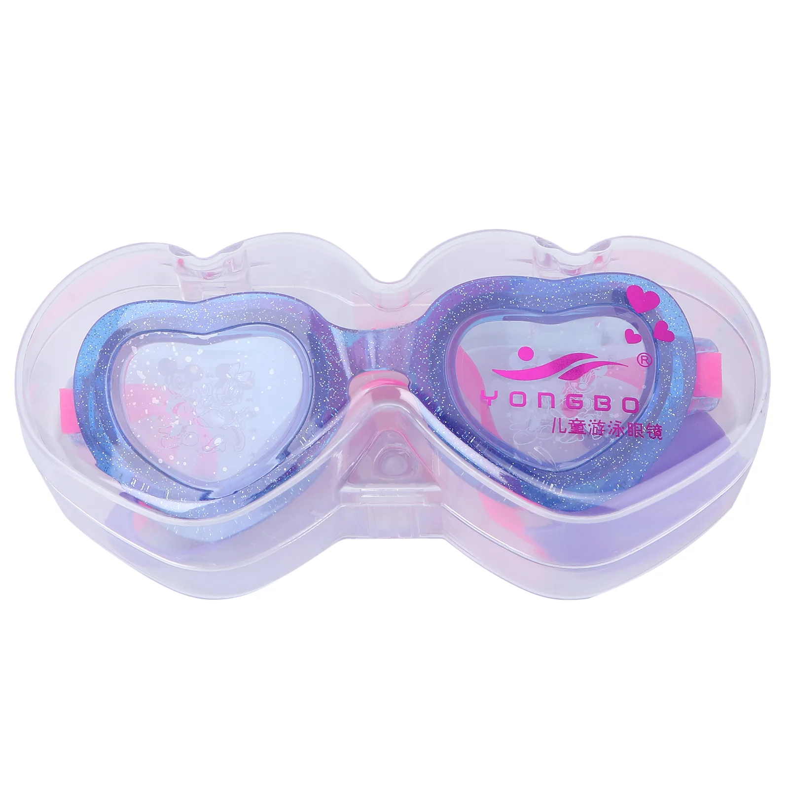 1 Pc Silicone Swimming Goggles Heart shaped Swim Glasses Waterproof