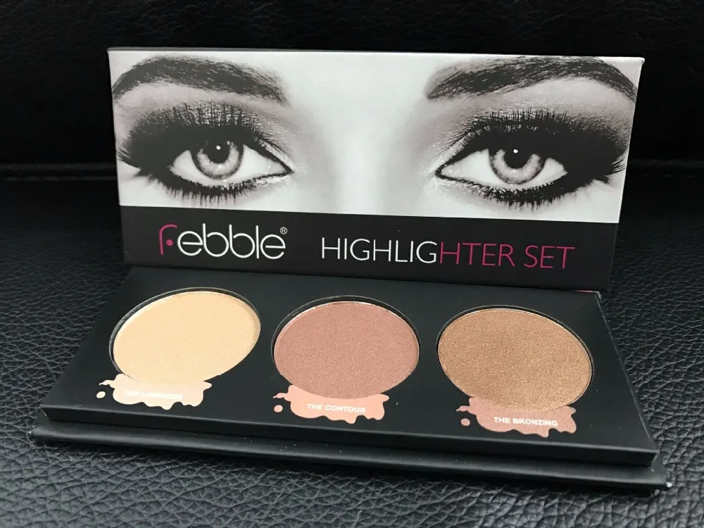 Хайлайтер набор бронзаторов светящийся набор минеральная пудра Mary Betty Cindy Lou Manizer 3 цвета подчеркивание контура макияж