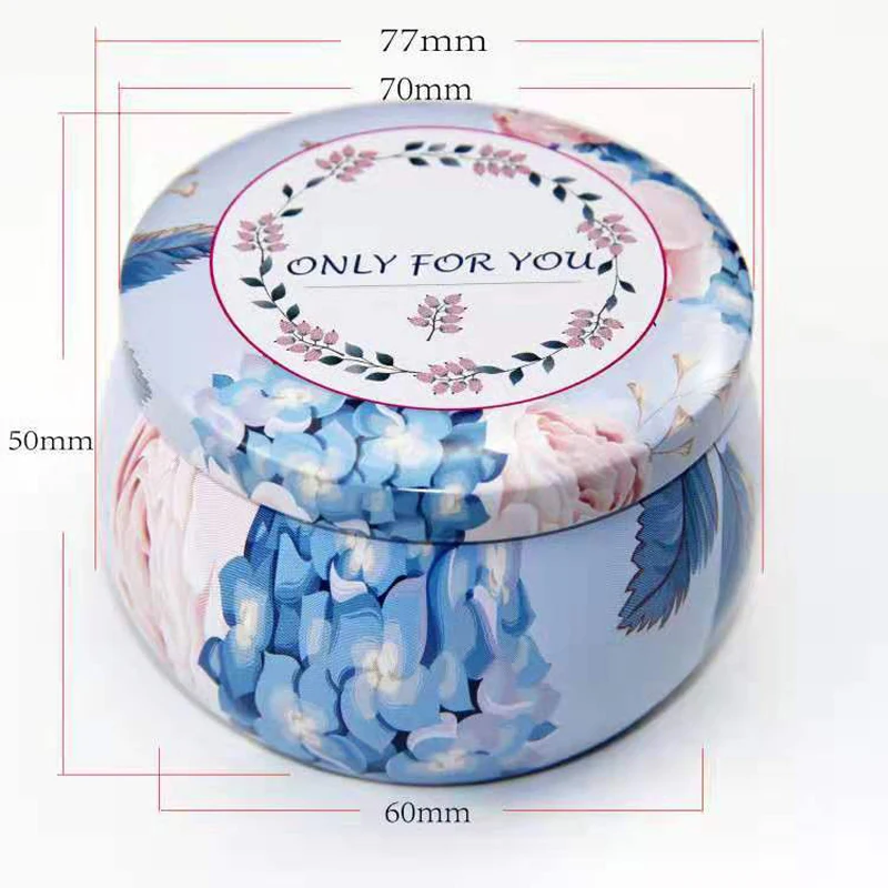 Candy Candle Tea Can Tin Jars DIY Making Kit Empty Metal Container with Lids Holder Organizer Storage Case for Dry Spices