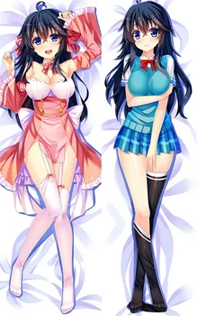 

netoge no yome wa onnanoko ja nai to omotta Tamaki Ako sexy girls pillow cover case anime Peach Skin 2 Way Body pillowcase