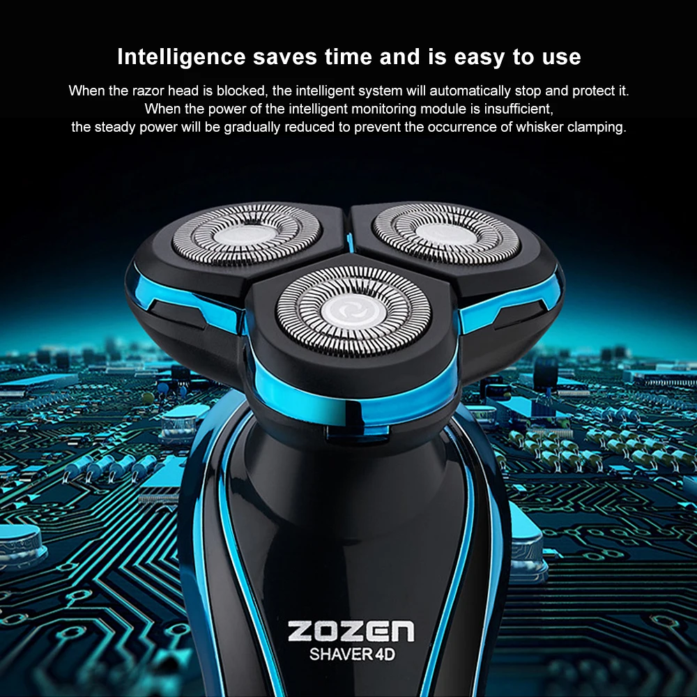 Моющаяся мужская электробритва с тройным лезвием, перезаряжаемая USB электрическая бритва, бритвенный станок, триммер для бороды, влажная сушка, водонепроницаемая, горячая распродажа