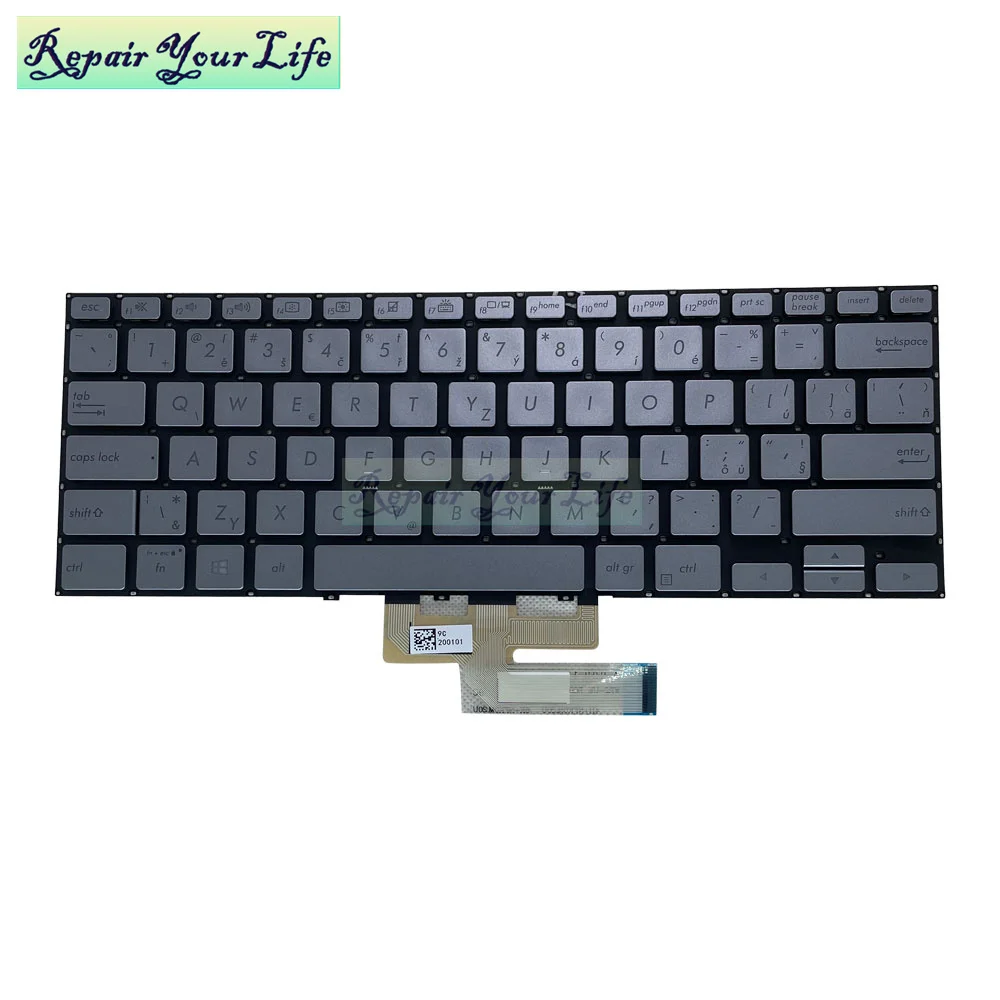 Teclado Retroiluminado para Asus Zenbook Flip Francês Azerty Checo Polaco Ux462 Ux462da Ux462fa Um462d Um462da 262ncs00 - Imagem 6